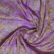KashiFab Rose Pink Banarasi Silk Saree online - authentic Varanasi Banarasi silk saree - detail view 5
