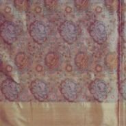 KashiFab Rose Pink Banarasi Silk Saree online - authentic Varanasi Banarasi silk saree - detail view 6