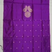 KashiFab Royal Purple Banarasi Silk Coord Set online - authentic Varanasi Banarasi silk coord set