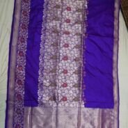 KashiFab Royal Purple Banarasi Silk Saree online - authentic Varanasi Banarasi silk saree