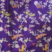 KashiFab Royal Purple Banarasi Silk Saree online - authentic Varanasi Banarasi silk saree - detail view 2