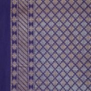 KashiFab Royal Purple Banarasi Silk Saree online - authentic Varanasi Banarasi silk saree - detail view 2