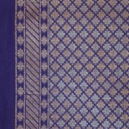 KashiFab Royal Purple Banarasi Silk Saree online - authentic Varanasi Banarasi silk saree - detail view 2