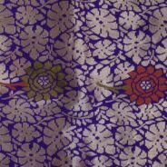 KashiFab Royal Purple Banarasi Silk Saree online - authentic Varanasi Banarasi silk saree - detail view 3