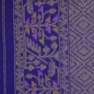 KashiFab Royal Purple Banarasi Silk Saree online - authentic Varanasi Banarasi silk saree - detail view 3