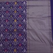 KashiFab Royal Purple Banarasi Silk Saree online - authentic Varanasi Banarasi silk saree - detail view 5