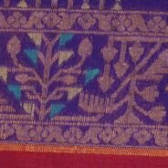 KashiFab Royal Purple Banarasi Silk Saree online - authentic Varanasi Banarasi silk saree - detail view 8
