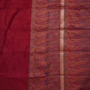 KashiFab Ruby Red Banarasi Silk Saree online - authentic Varanasi Banarasi silk saree