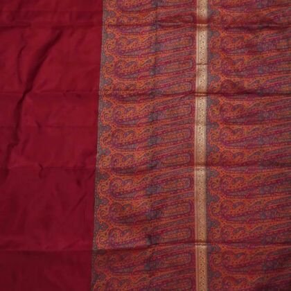 KashiFab Ruby Red Banarasi Silk Saree online - authentic Varanasi Banarasi silk saree