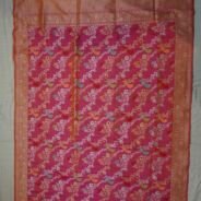 KashiFab Ruby Red Banarasi Silk Saree online - authentic Varanasi Banarasi silk saree