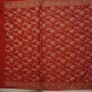 KashiFab Ruby Red Banarasi Silk Saree online - authentic Varanasi Banarasi silk saree