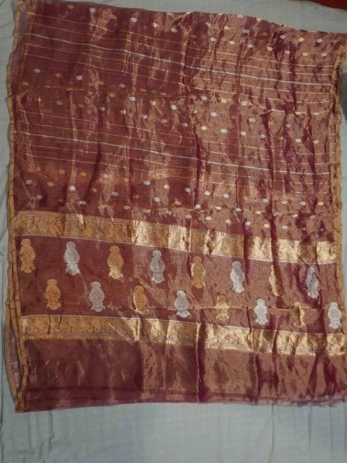 KashiFab Ruby Red Banarasi Silk Saree 1 KashiFab Ruby Red Banarasi Silk Saree online - authentic Varanasi Banarasi silk saree