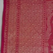 KashiFab Ruby Red Banarasi Silk Saree online - authentic Varanasi Banarasi silk saree
