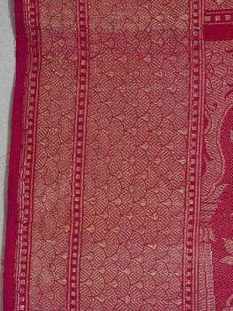 KashiFab Ruby Red Banarasi Silk Saree online - authentic Varanasi Banarasi silk saree