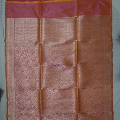 KashiFab Ruby Red Banarasi Silk Saree online - authentic Varanasi Banarasi silk saree