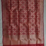 KashiFab Ruby Red Banarasi Silk Saree online - authentic Varanasi Banarasi silk saree