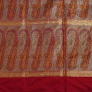 KashiFab Ruby Red Banarasi Silk Saree online - authentic Varanasi Banarasi silk saree - detail view 2