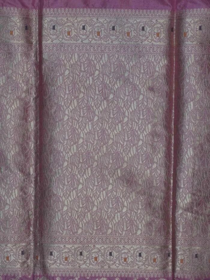 KashiFab Ruby Red Banarasi Silk Saree online - authentic Varanasi Banarasi silk saree - detail view 2