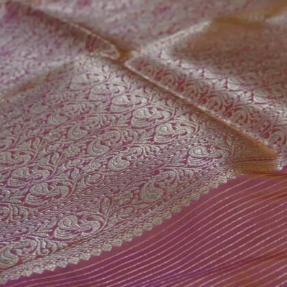 KashiFab Ruby Red Banarasi Silk Saree online - authentic Varanasi Banarasi silk saree - detail view 2