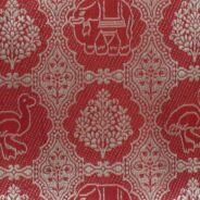 KashiFab Ruby Red Banarasi Silk Saree online - authentic Varanasi Banarasi silk saree - detail view 3