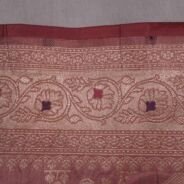 KashiFab Ruby Red Banarasi Silk Saree online - authentic Varanasi Banarasi silk saree - detail view 4