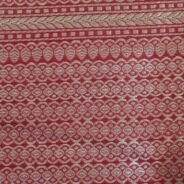 KashiFab Ruby Red Banarasi Silk Saree online - authentic Varanasi Banarasi silk saree - detail view 4