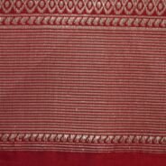 KashiFab Ruby Red Banarasi Silk Saree online - authentic Varanasi Banarasi silk saree - detail view 4