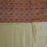 KashiFab Ruby Red Banarasi Silk Saree online - authentic Varanasi Banarasi silk saree - detail view 4