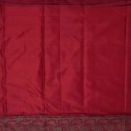 KashiFab Ruby Red Banarasi Silk Saree online - authentic Varanasi Banarasi silk saree - detail view 5