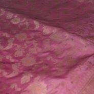 KashiFab Ruby Red Banarasi Silk Saree online - authentic Varanasi Banarasi silk saree - detail view 5