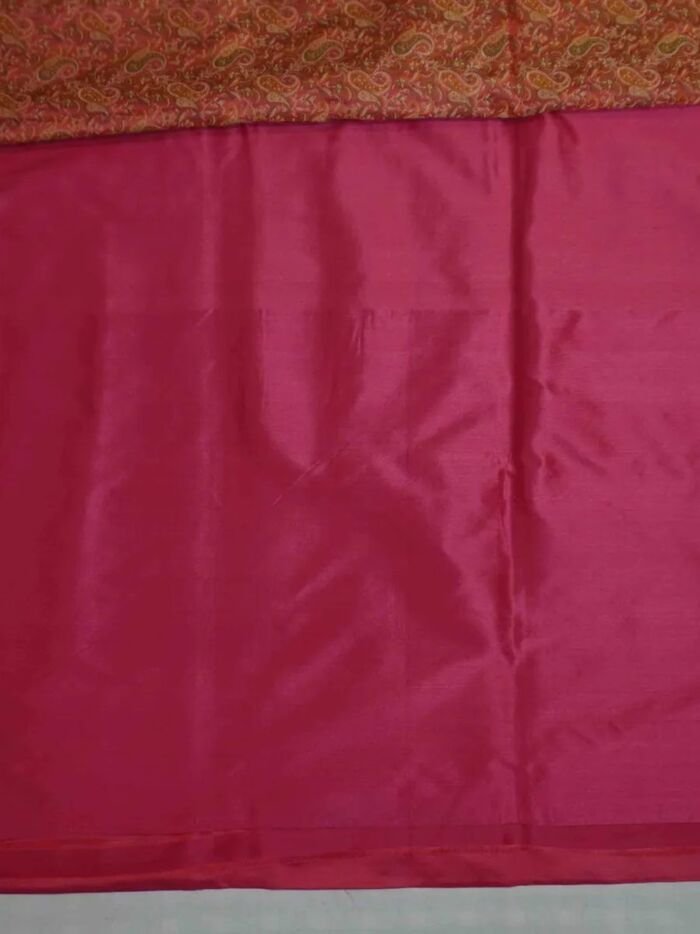 KashiFab Ruby Red Banarasi Silk Saree online - authentic Varanasi Banarasi silk saree - detail view 5