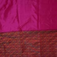 KashiFab Ruby Red Banarasi Silk Saree online - authentic Varanasi Banarasi silk saree - detail view 5