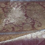 KashiFab Ruby Red Banarasi Silk Saree online - authentic Varanasi Banarasi silk saree - detail view 6
