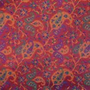 KashiFab Ruby Red Banarasi Silk Saree online - authentic Varanasi Banarasi silk saree - detail view 6