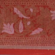 KashiFab Ruby Red Banarasi Silk Saree online - authentic Varanasi Banarasi silk saree - detail view 7
