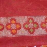 KashiFab Ruby Red Banarasi Silk Saree online - authentic Varanasi Banarasi silk saree - detail view 7
