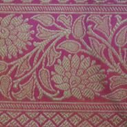 KashiFab Ruby Red Banarasi Silk Saree online - authentic Varanasi Banarasi silk saree - detail view 8