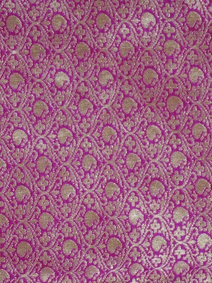 KashiFab Ruby Red Banarasi Silk Saree online - authentic Varanasi Banarasi silk saree - detail view 8