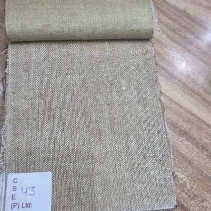 KashiFab Sage Green Handloom Matka Silk Fabric - Banarasi Matka