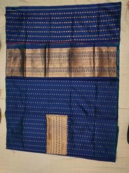 KashiFab Sapphire Blue Banarasi Silk Coord Set online - authentic Varanasi Banarasi silk coord set