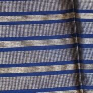 KashiFab Sapphire Blue Banarasi Silk Coord Set online - authentic Varanasi Banarasi silk coord set - detail view 3
