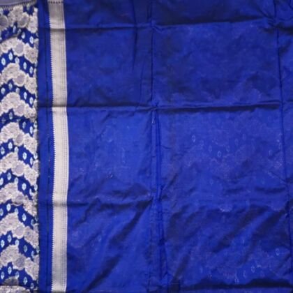 KashiFab Sapphire Blue Banarasi Silk Saree online - authentic Varanasi Banarasi silk saree
