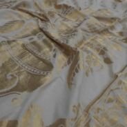 KashiFab Silver Grey Banarasi Silk Dupatta online - authentic Varanasi Banarasi silk dupatta - detail view 4