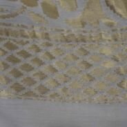 KashiFab Silver Grey Banarasi Silk Dupatta online - authentic Varanasi Banarasi silk dupatta - detail view 5