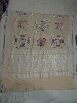 KashiFab Silver Grey Banarasi Silk Saree online - authentic Varanasi Banarasi silk saree