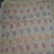 KashiFab Silver Grey Banarasi Silk Saree online - authentic Varanasi Banarasi silk saree