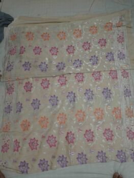 KashiFab Silver Grey Banarasi Silk Saree online - authentic Varanasi Banarasi silk saree