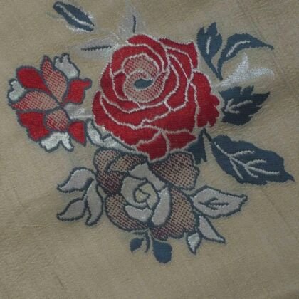 KashiFab Silver Grey Banarasi Silk Saree online - authentic Varanasi Banarasi silk saree - detail view 2