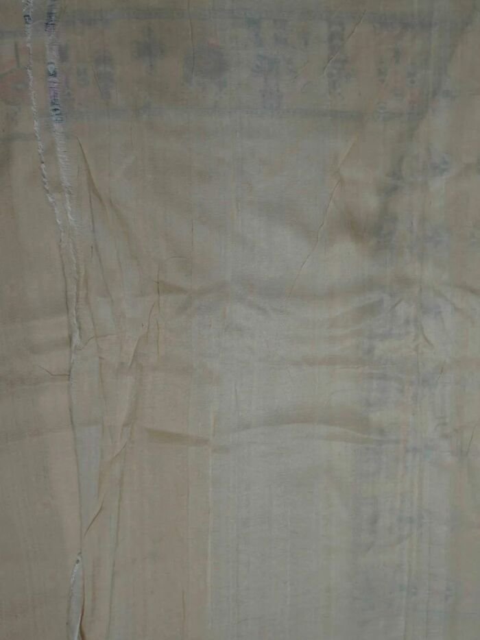 KashiFab Silver Grey Banarasi Silk Saree 4 KashiFab Silver Grey Banarasi Silk Saree online - authentic Varanasi Banarasi silk saree - detail view 4