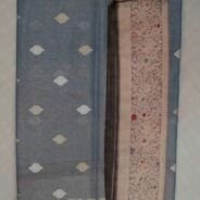 KashiFab Silver Grey Banarasi Silk Saree online - authentic Varanasi Banarasi silk saree - detail view 4